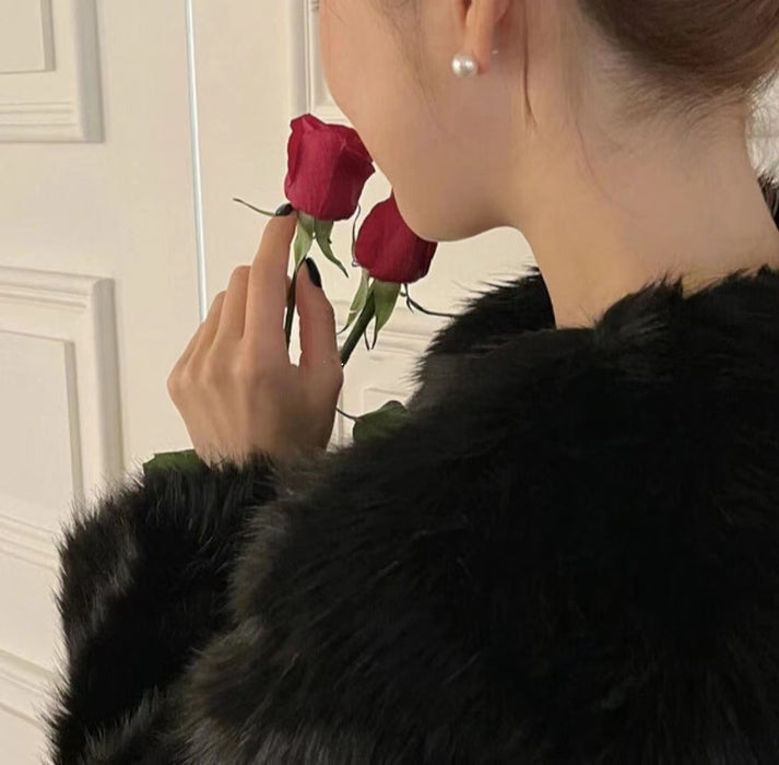 925 Sterling Silver Pearl Stud Earrings