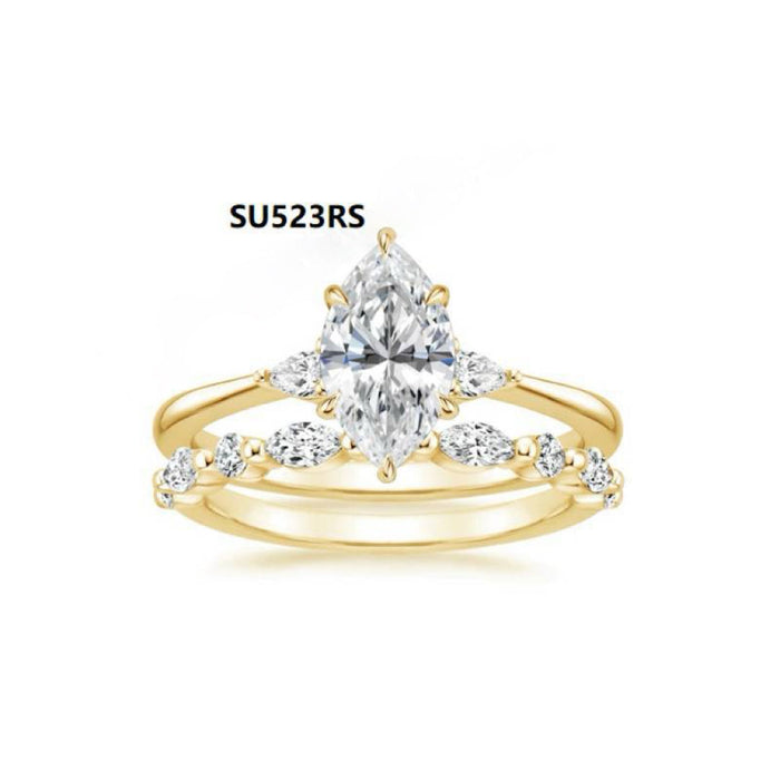 925 Sterling Silver Stackable 1-Carat Moissanite Wedding Ring