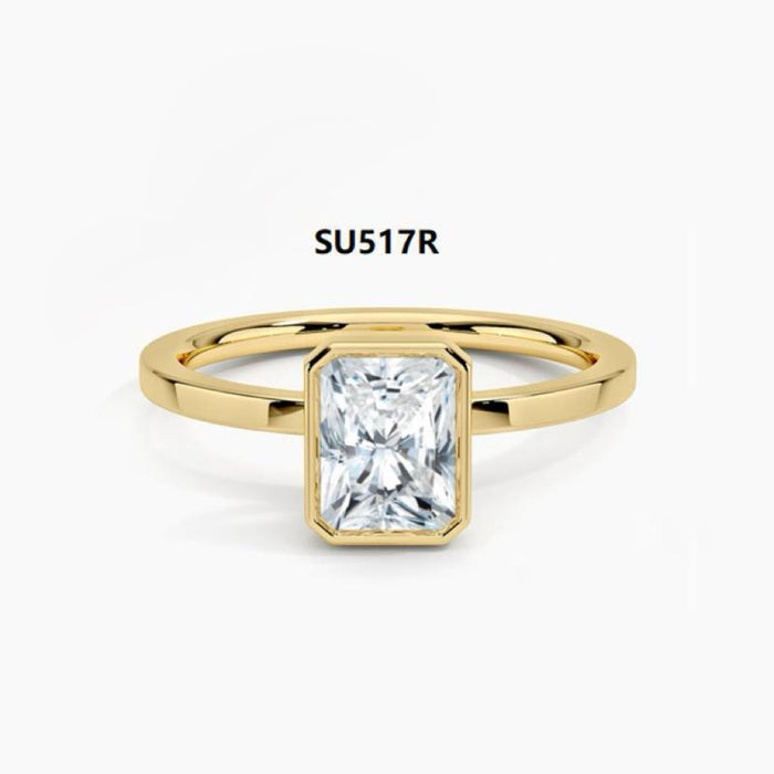 925 Sterling Silver Wedding Ring Set with 1-Carat Moissanite - Best-Selling Ring