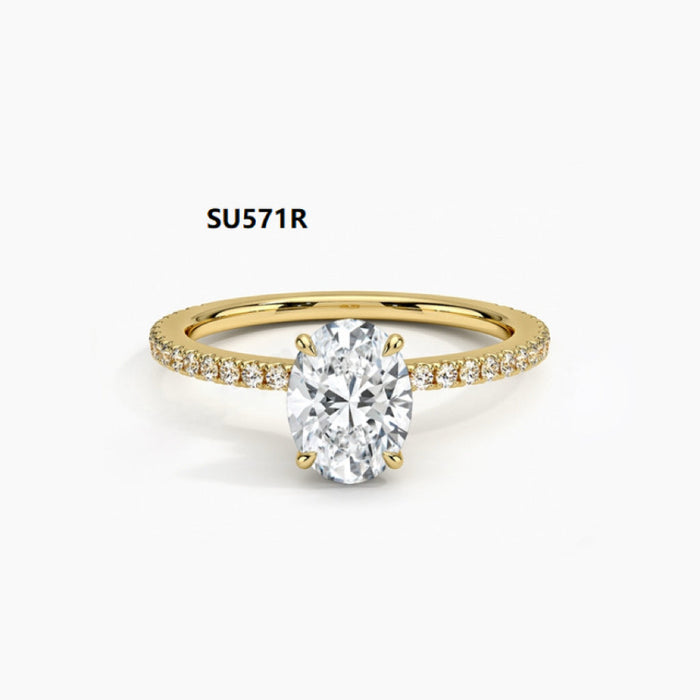 925 Sterling Silver 1-Carat Heart-Shaped Moissanite Wedding Ring