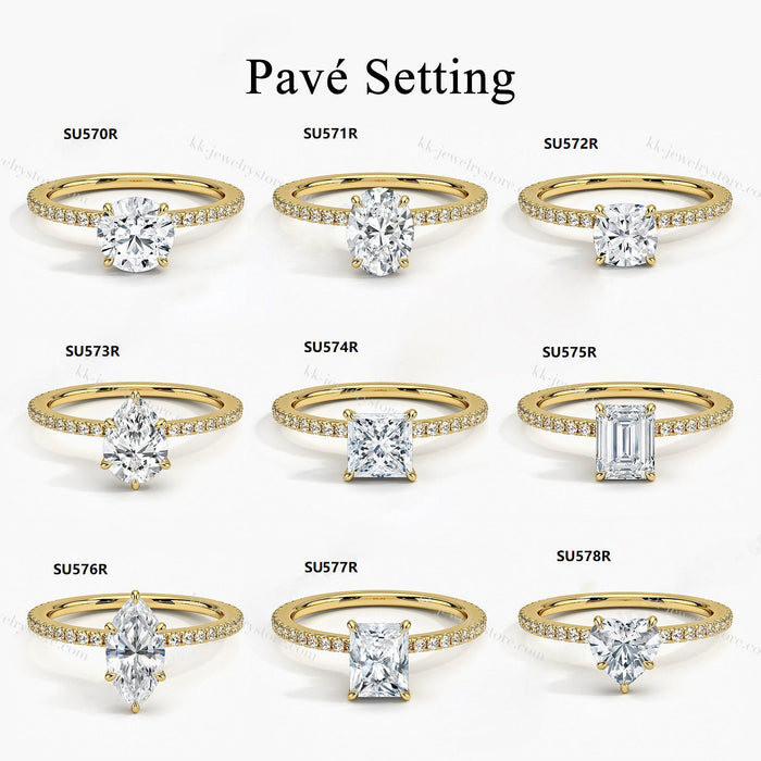 925 Sterling Silver 1-Carat Heart-Shaped Moissanite Wedding Ring