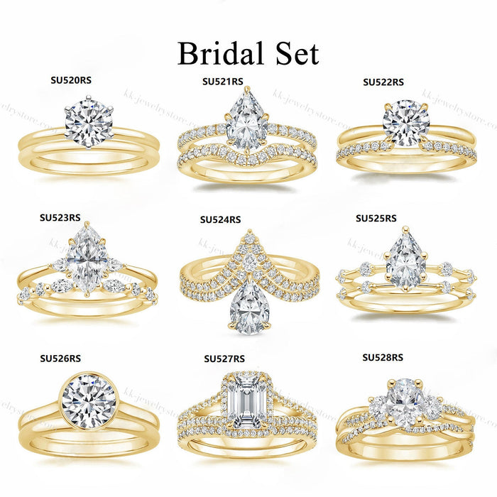 925 Sterling Silver Stackable 1-Carat Moissanite Wedding Ring