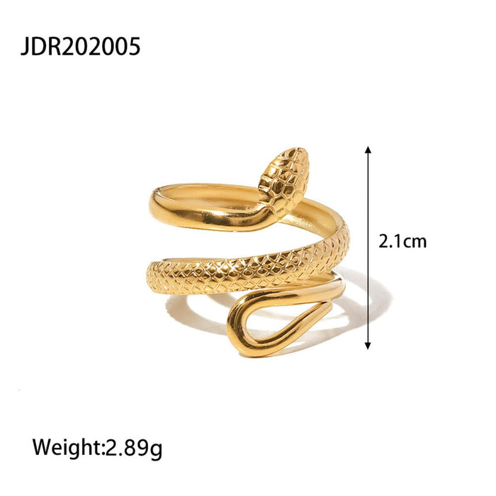 Stainless steel snake ring