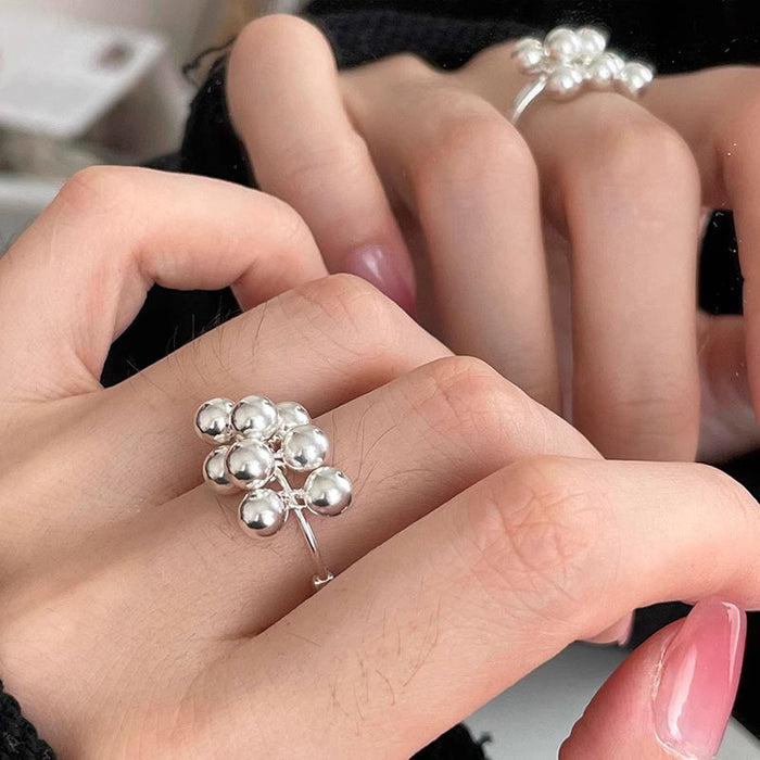 925 Silver Grape Bunch Ring