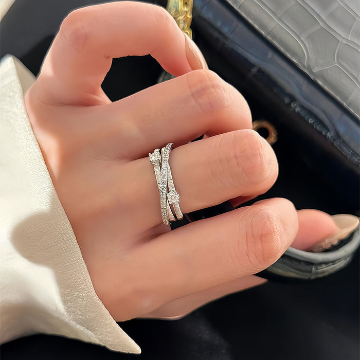 925 Silver Interstellar Roaming Brushed Ring