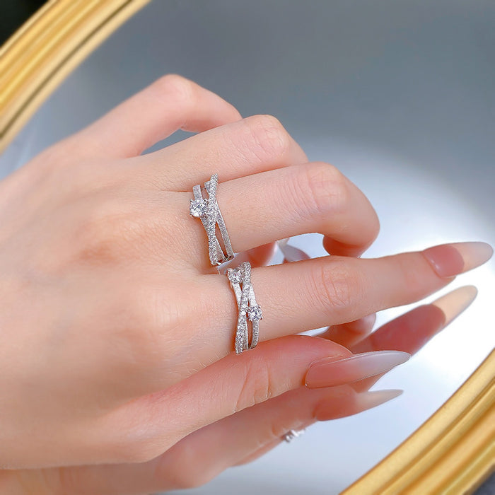 925 Silver Interstellar Roaming Brushed Ring