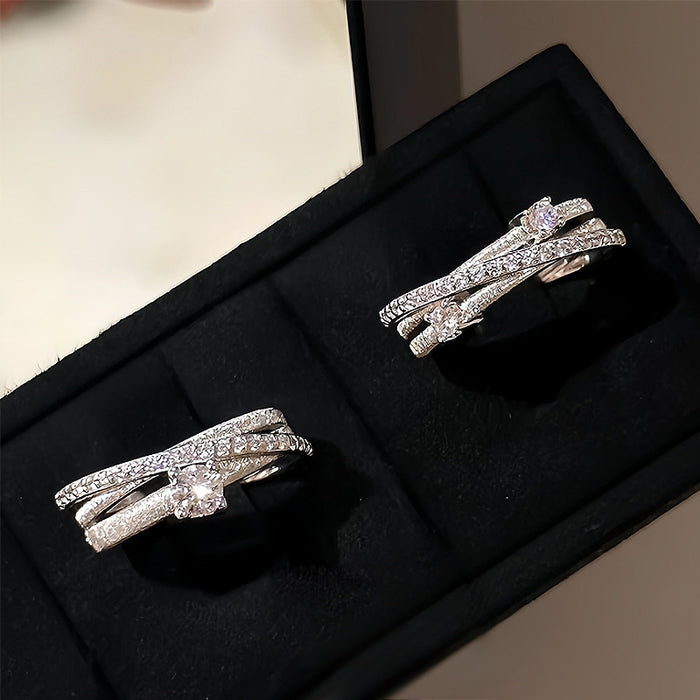 925 Silver Interstellar Roaming Brushed Ring