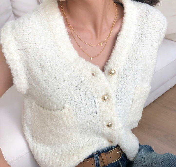 Double cross necklace