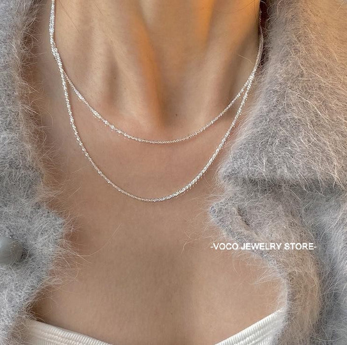 925 Sterling silver sparkling necklace