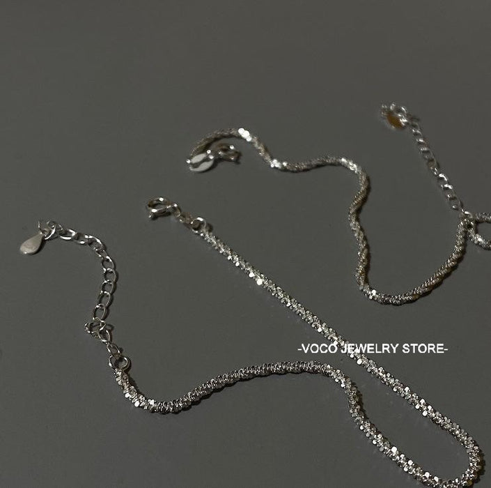 925 Sterling silver sparkling necklace