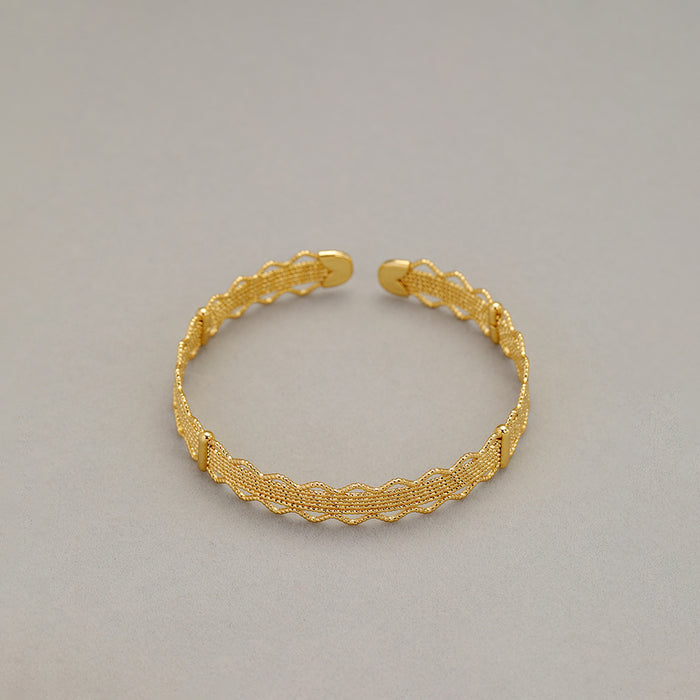 Copper Cast Lace Hollow Bracelet