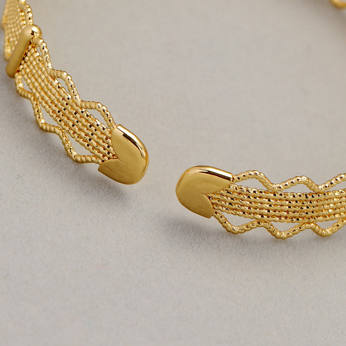 Copper Cast Lace Hollow Bracelet