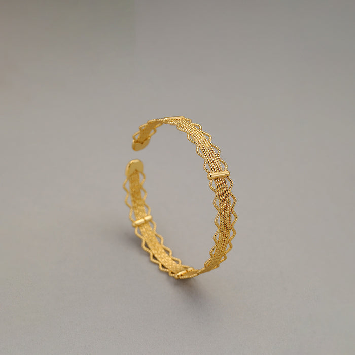 Copper Cast Lace Hollow Bracelet