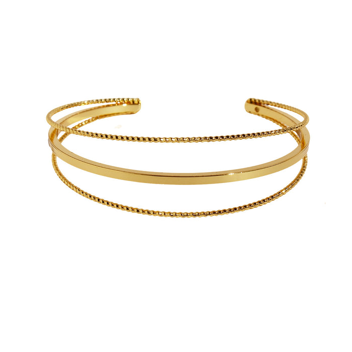 Minimalist quicksand three-layer bracelet