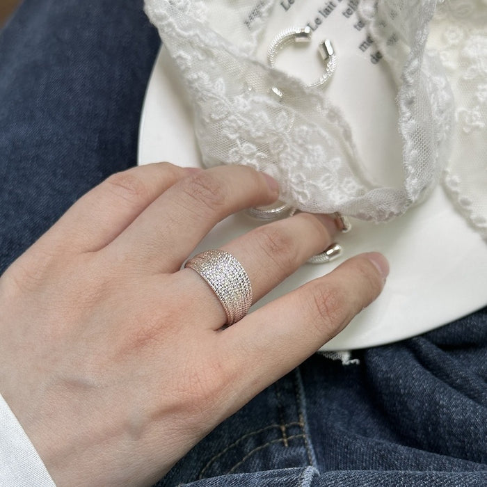 Multi-Layered One-Piece Open Ring