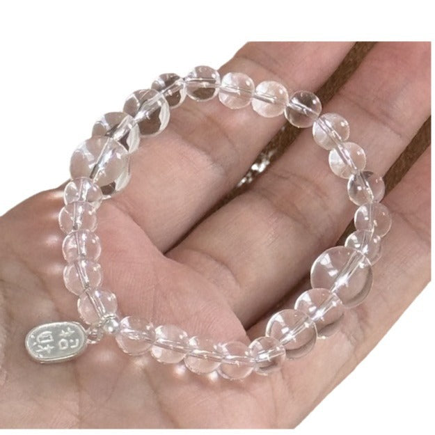 Natural White Crystal Wealth-Attracting Bracelet