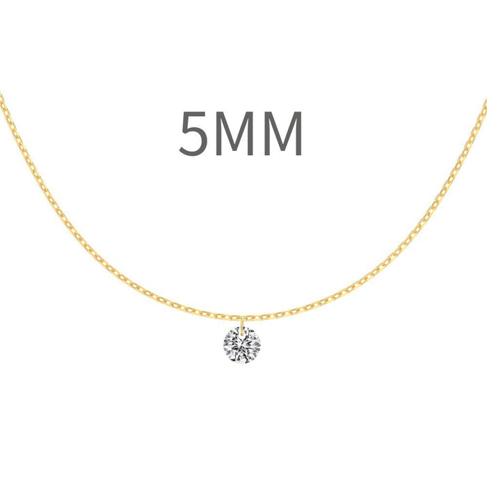 S925 Sterling Silver Tassel Oval Water Drop Wedding Necklace