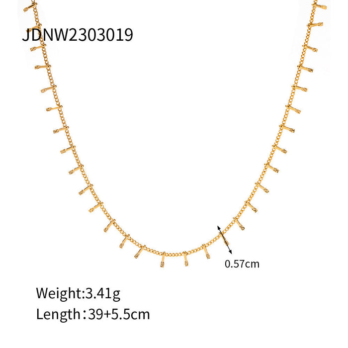 Stainless steel simple high-end necklace