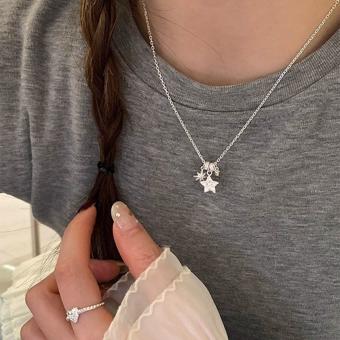 S925 Sterling Silver Sweet Star Necklace