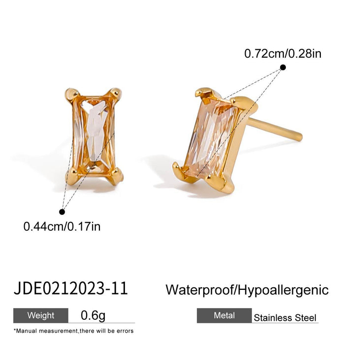 Titanium steel earrings do not fade studs