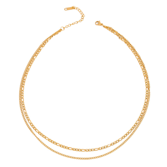 Do not fade and stack the titanium steel necklace.