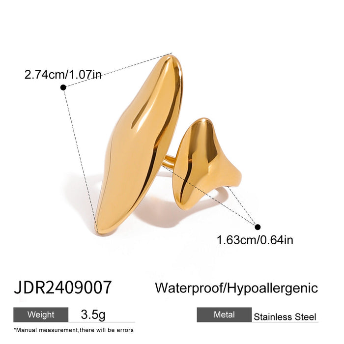 Stainless steel pearl ring
