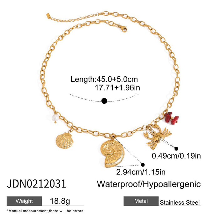 Stainless steel simple high-end necklace