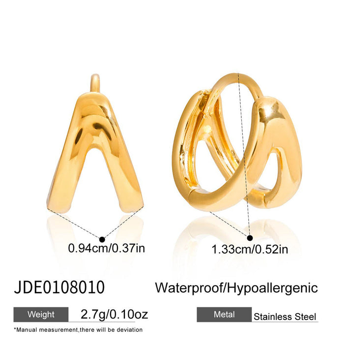 Titanium steel premium sense earrings do not fade earrings