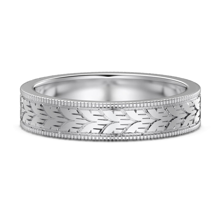 S925 Sterling Silver Plain Silver Male and Female Couple Ring-2