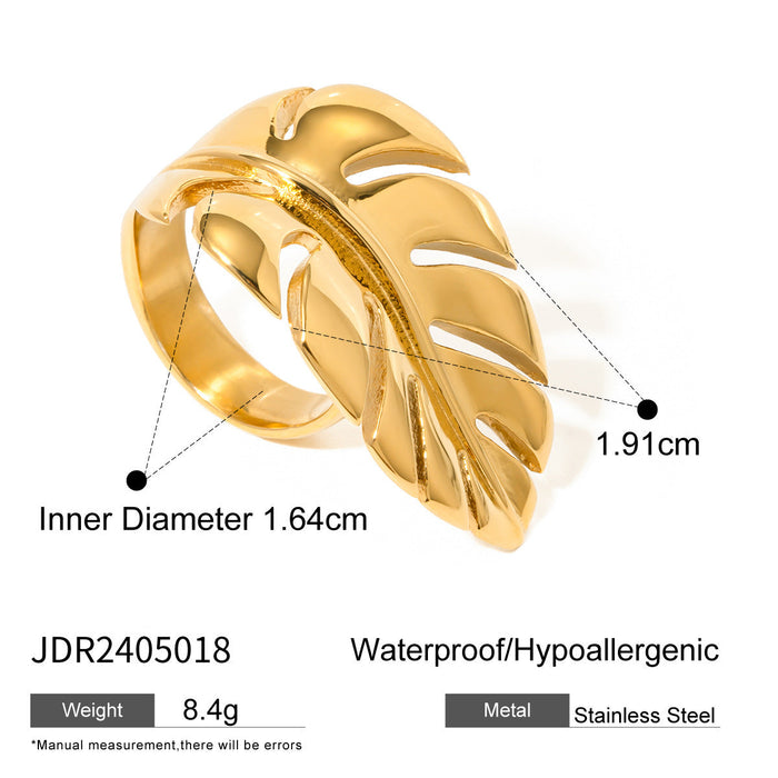 Stainless steel leaf opening ring