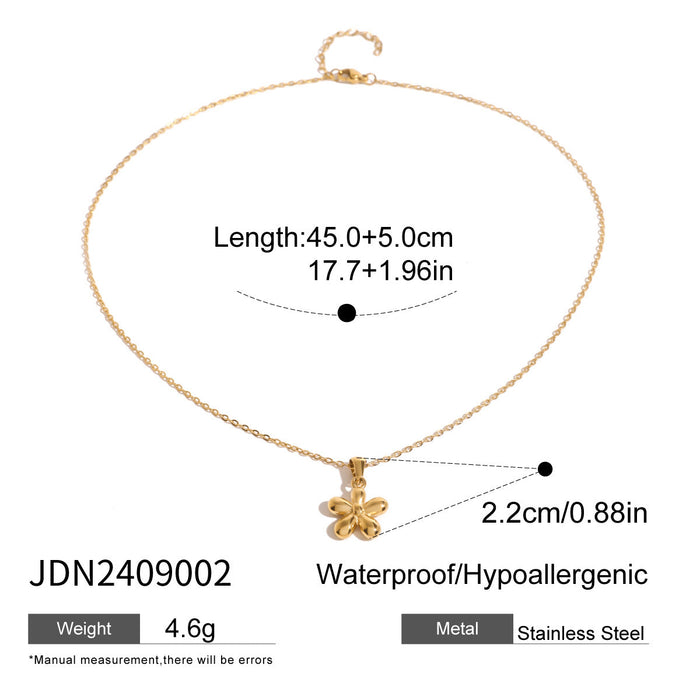 Stainless steel simple high-end necklace