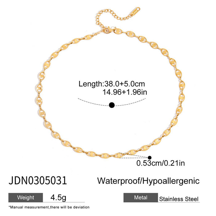 Stainless steel simple necklace