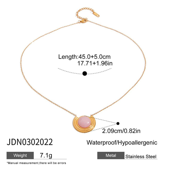 Ocean Design Stainless Steel Earrings Ring Necklace