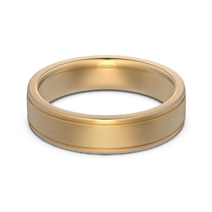 S925 Sterling Silver Plain Silver Male and Female Couple Ring-1