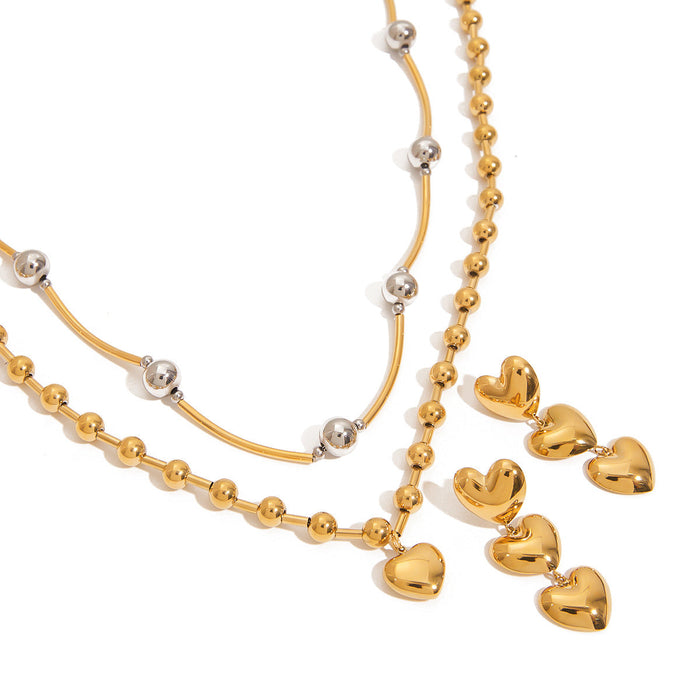 Stainless steel love necklace