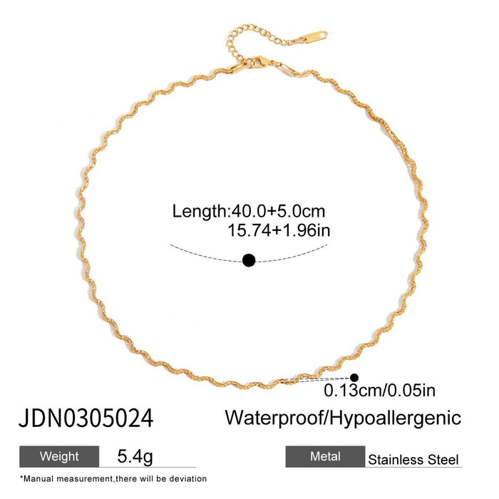 Snake bone chain Collarbone chain Titanium steel necklace