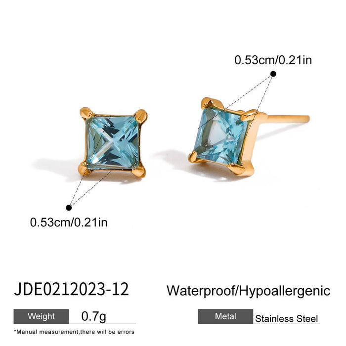 Titanium steel earrings do not fade studs