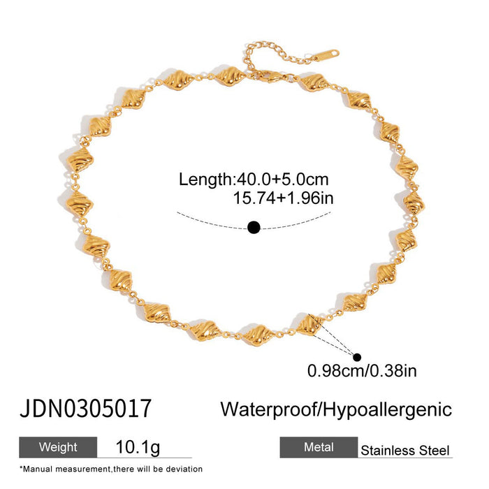 Bread titanium steel necklace