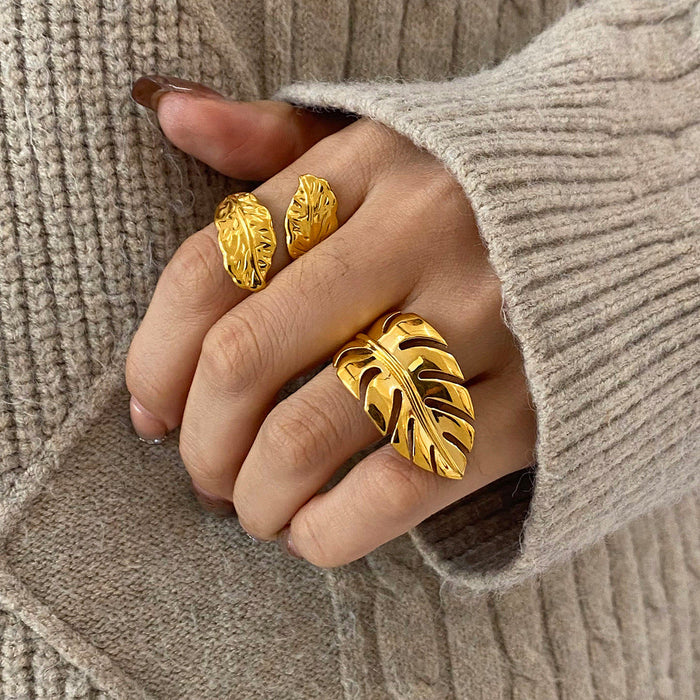 Stainless steel leaf opening ring