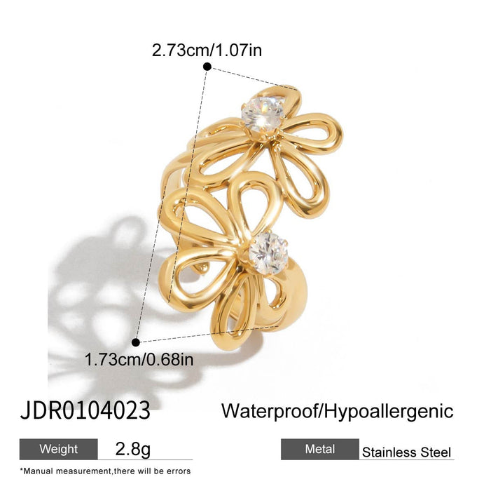 Zircon titanium steel does not fade ring