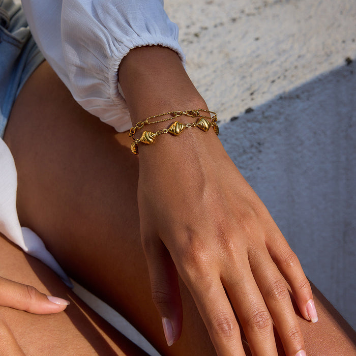 Bread titanium steel necklace