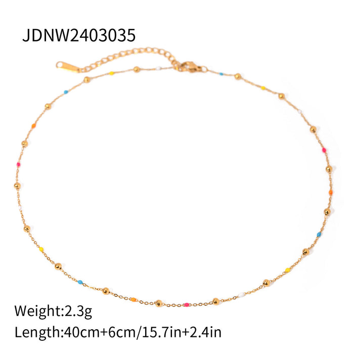 Titanium steel beach resort wind shell necklace