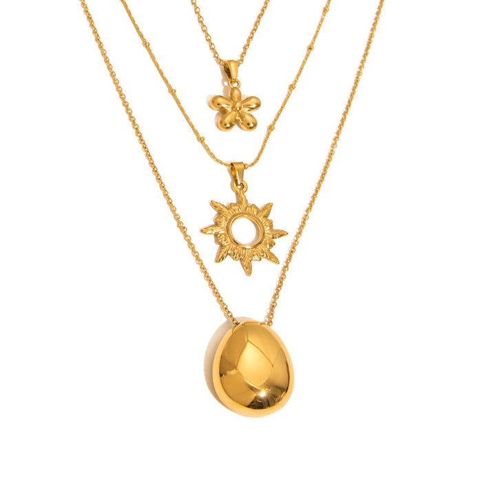 Stainless steel simple high-end necklace