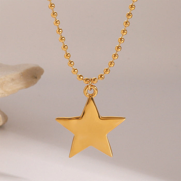 Star Titanium Steel Necklace