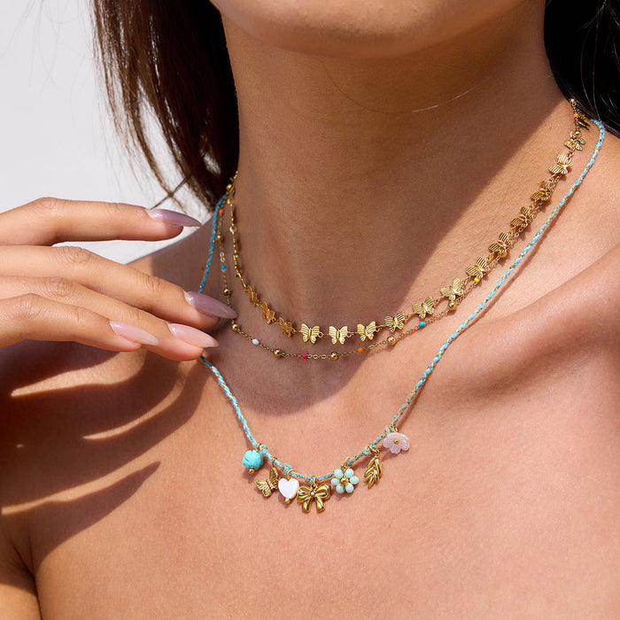 Stainless steel simple necklace