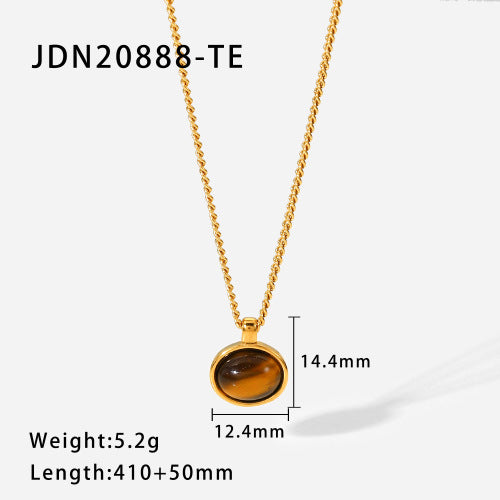Stainless steel tiger's eye ring