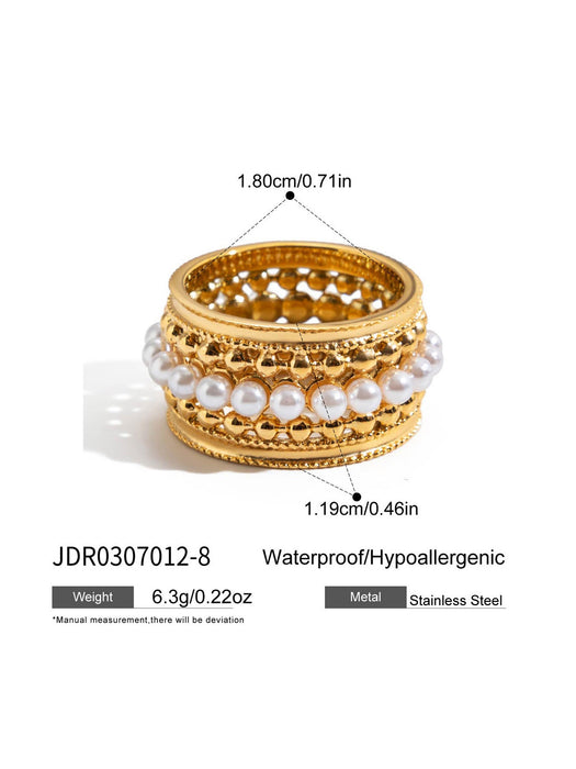 Lace Crown Hollow Stainless Steel Ring