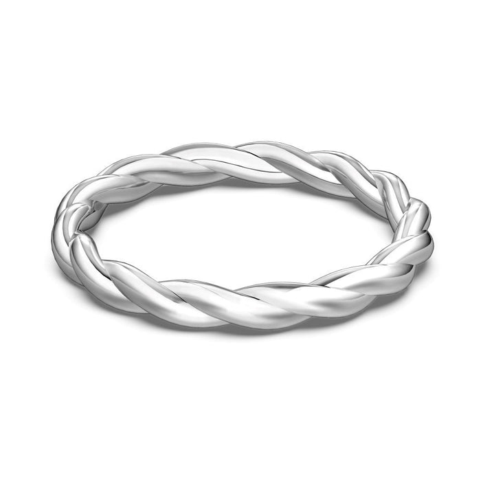 S925 Sterling Silver Diamond Wedding Ring