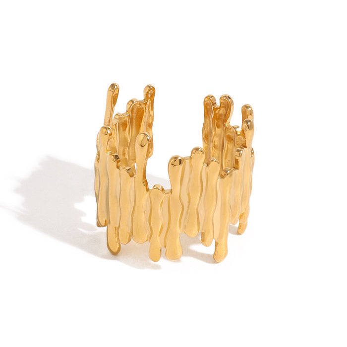 Stainless steel irregular opening ring