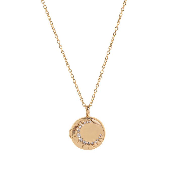 Butterfly shell photo frame necklace can be opened and closed.